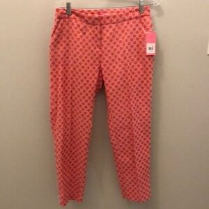 Isaac Mizrahi Atlantis Cropped Pants Slacks Coral Size 4 (Not Target) NWT